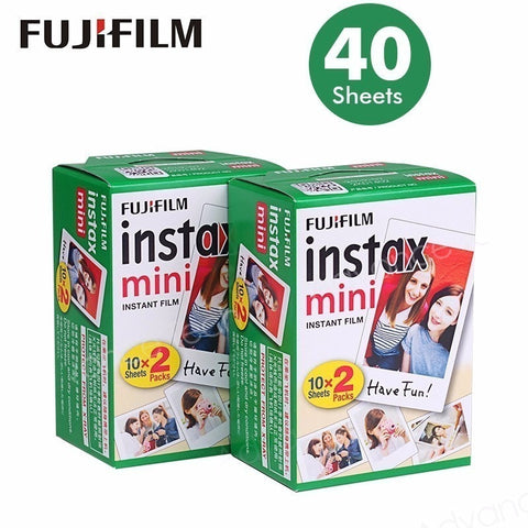 Original 40 sheets Fujifilm Instax mini 9 films white Edge 3