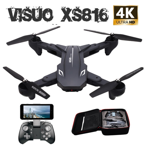 Visuo XS816 RC Drone with 50 Times Zoom WiFi FPV 4K /720P Dual Camera
