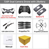 Visuo XS816 RC Drone with 50 Times Zoom WiFi FPV 4K /720P Dual Camera