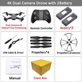 Visuo XS816 RC Drone with 50 Times Zoom WiFi FPV 4K /720P Dual Camera