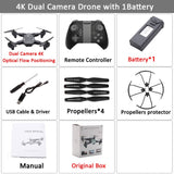 Visuo XS816 RC Drone with 50 Times Zoom WiFi FPV 4K /720P Dual Camera