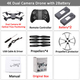 Visuo XS816 RC Drone with 50 Times Zoom WiFi FPV 4K /720P Dual Camera