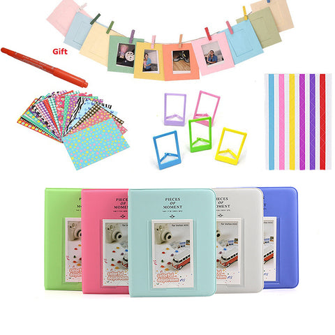 Color Stickers + Photos Album + Photo Frames + Marker Pen For Fujifilm Instax Mini 8 9 25 50 7s 70